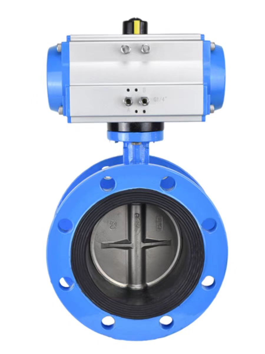 气动法兰式蝶阀