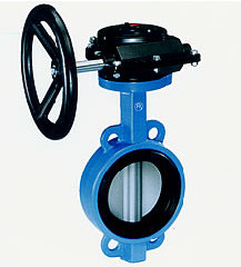 涡轮对夹式蝶阀